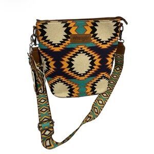 Wrangler Western Aztec Multicolor Patterned Women's Boho Bag